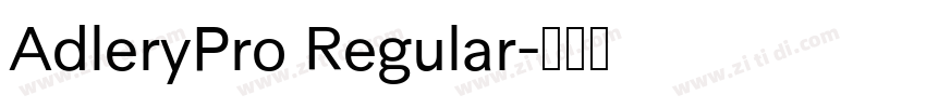 AdleryPro Regular字体转换